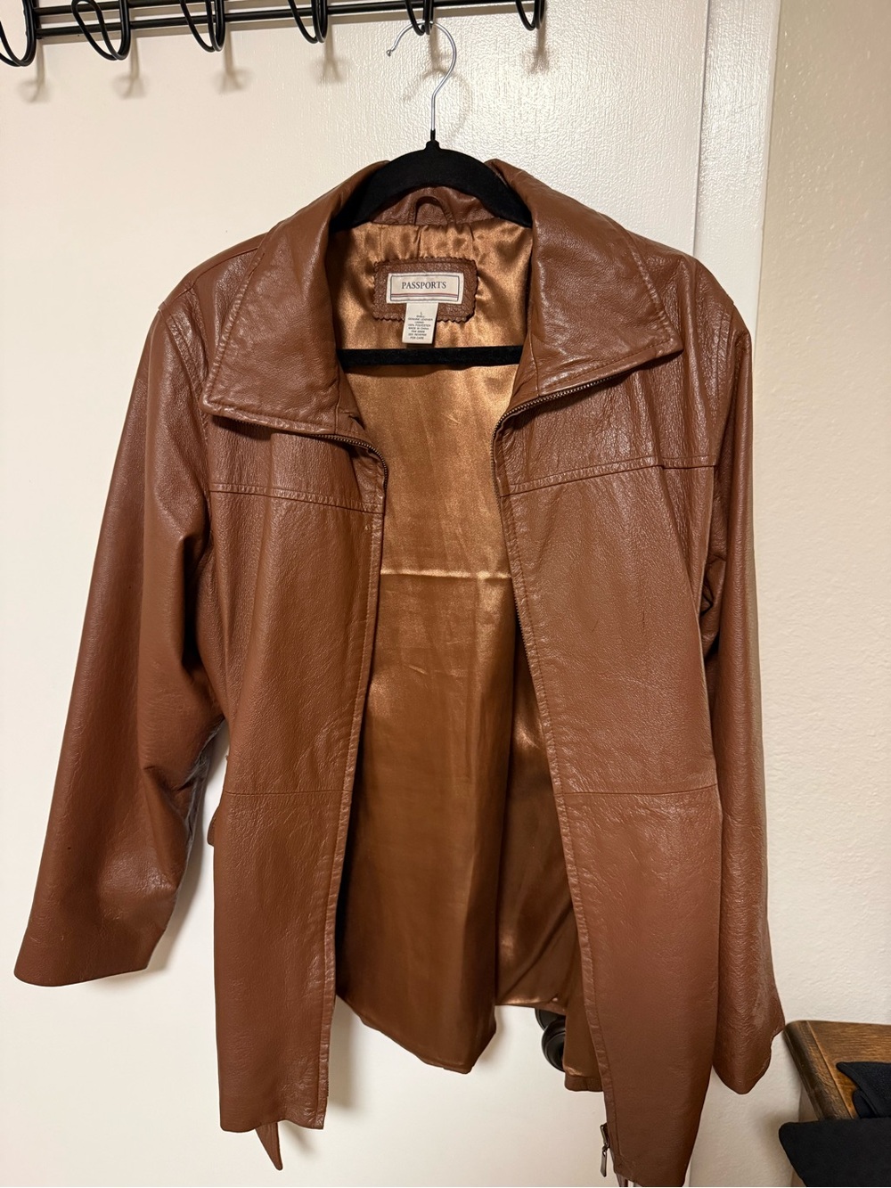 Vintage Women's Brown Real Leather Jacket